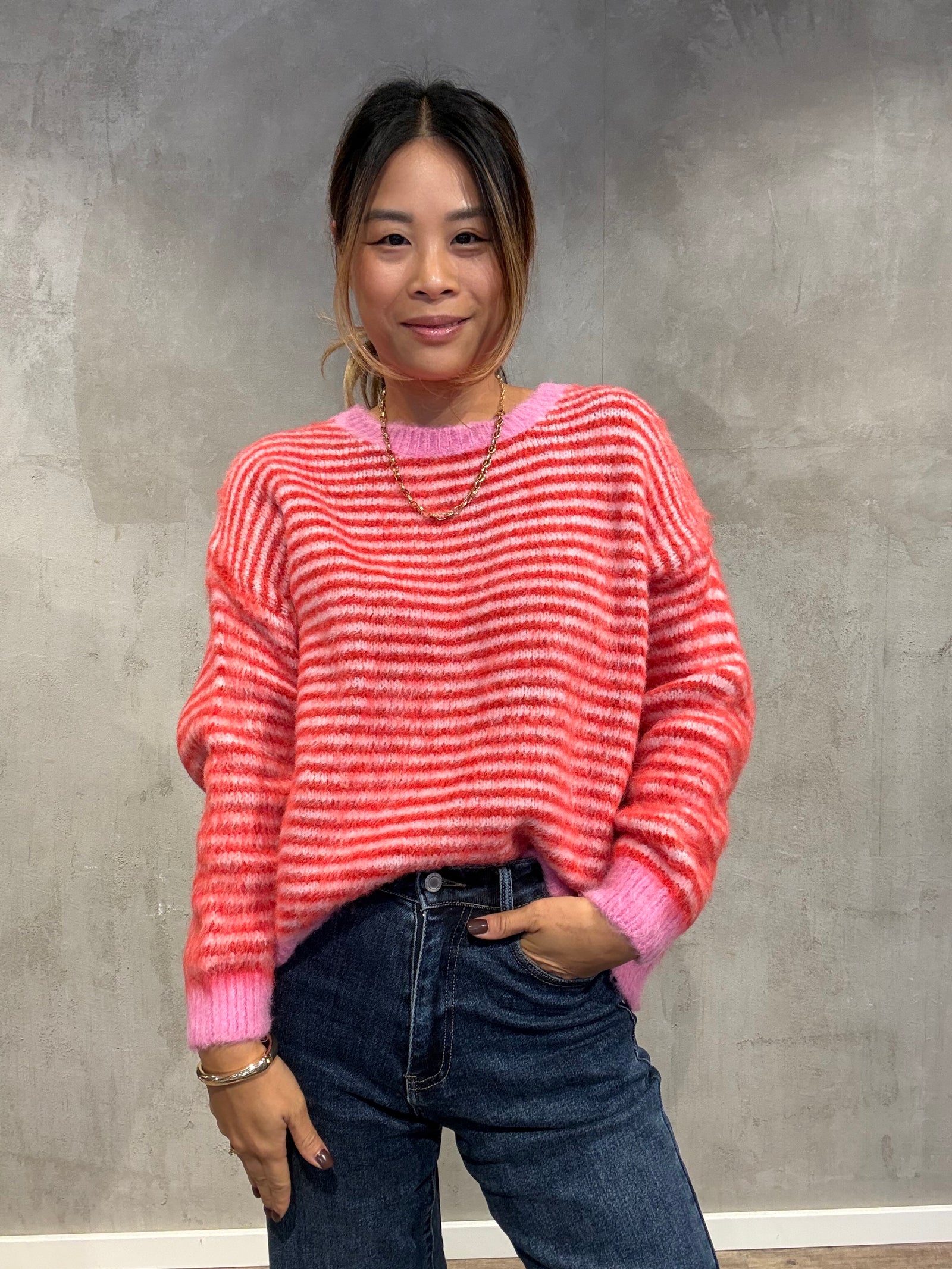 Softy Pullover orange rose