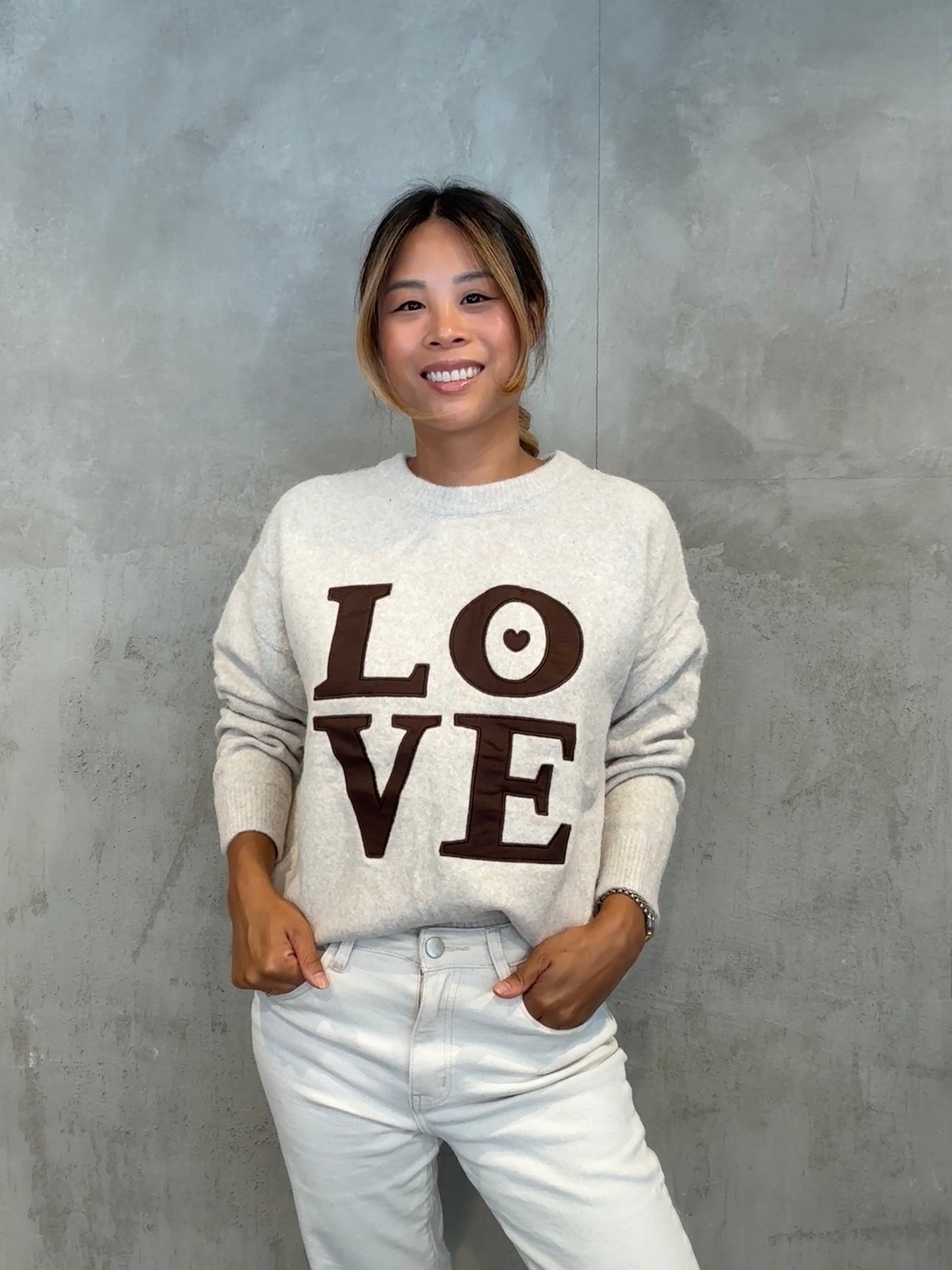 Love Sweater brown/beige