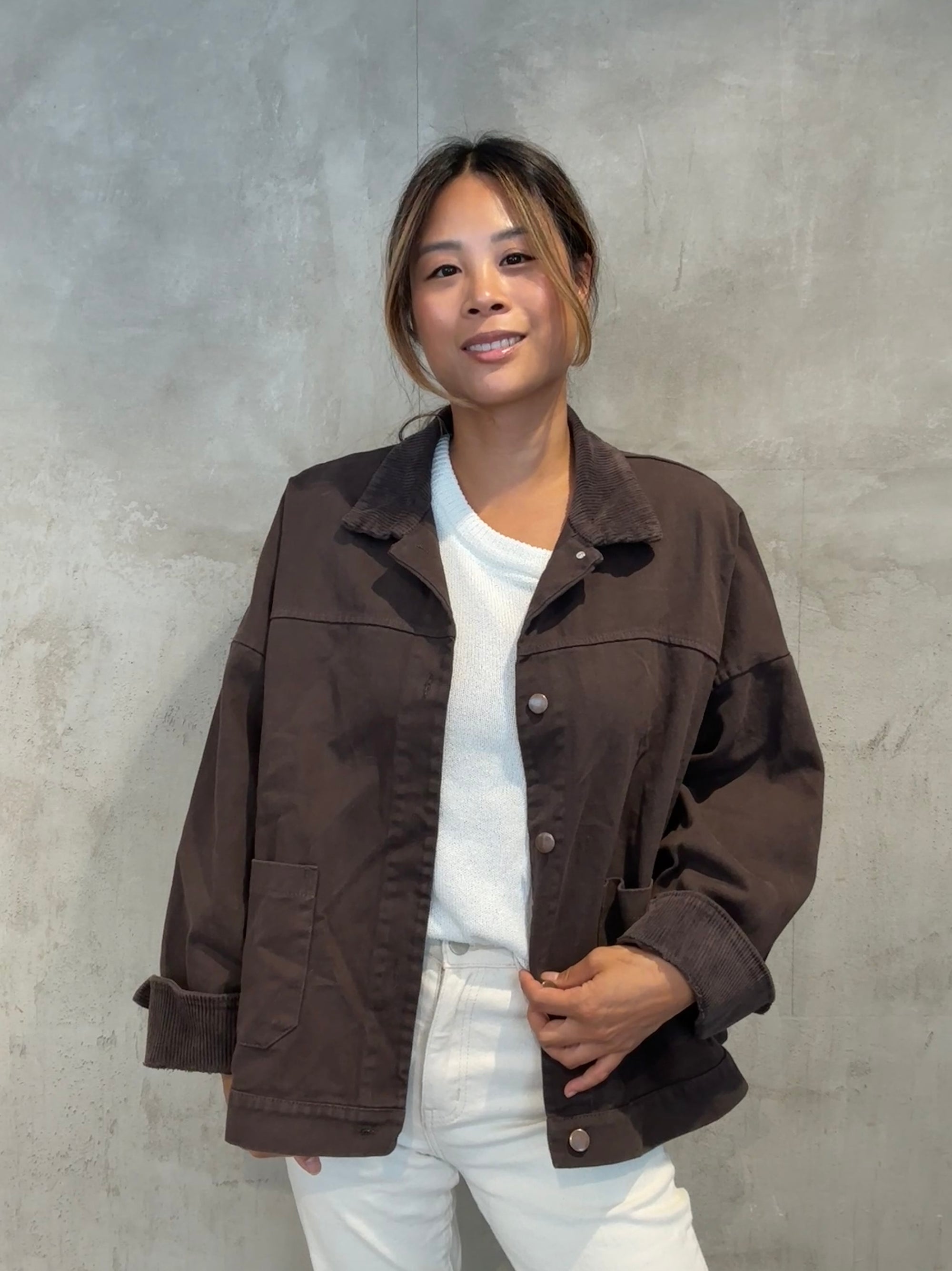 Casual Shacket brown