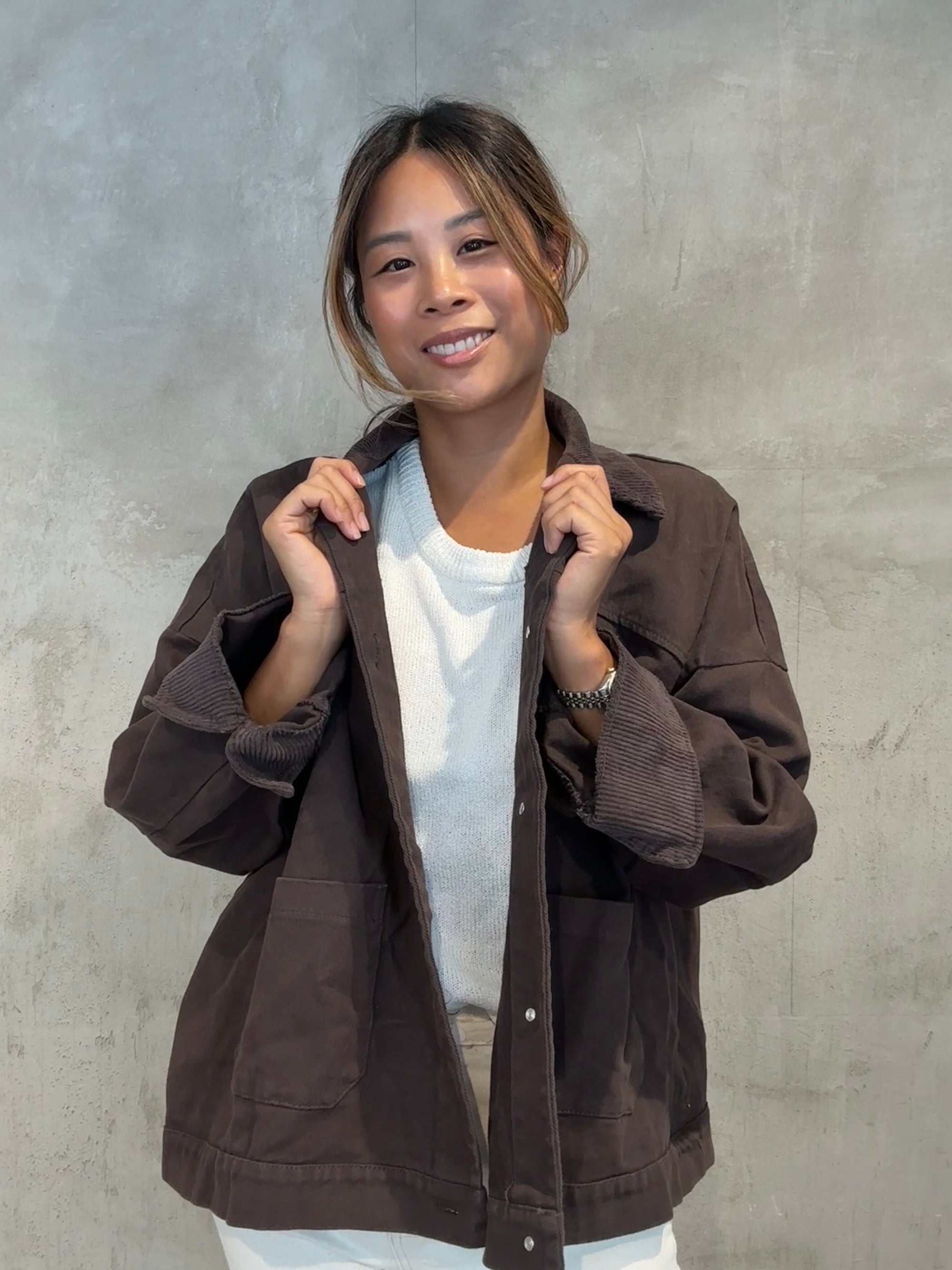 Casual Shacket brown