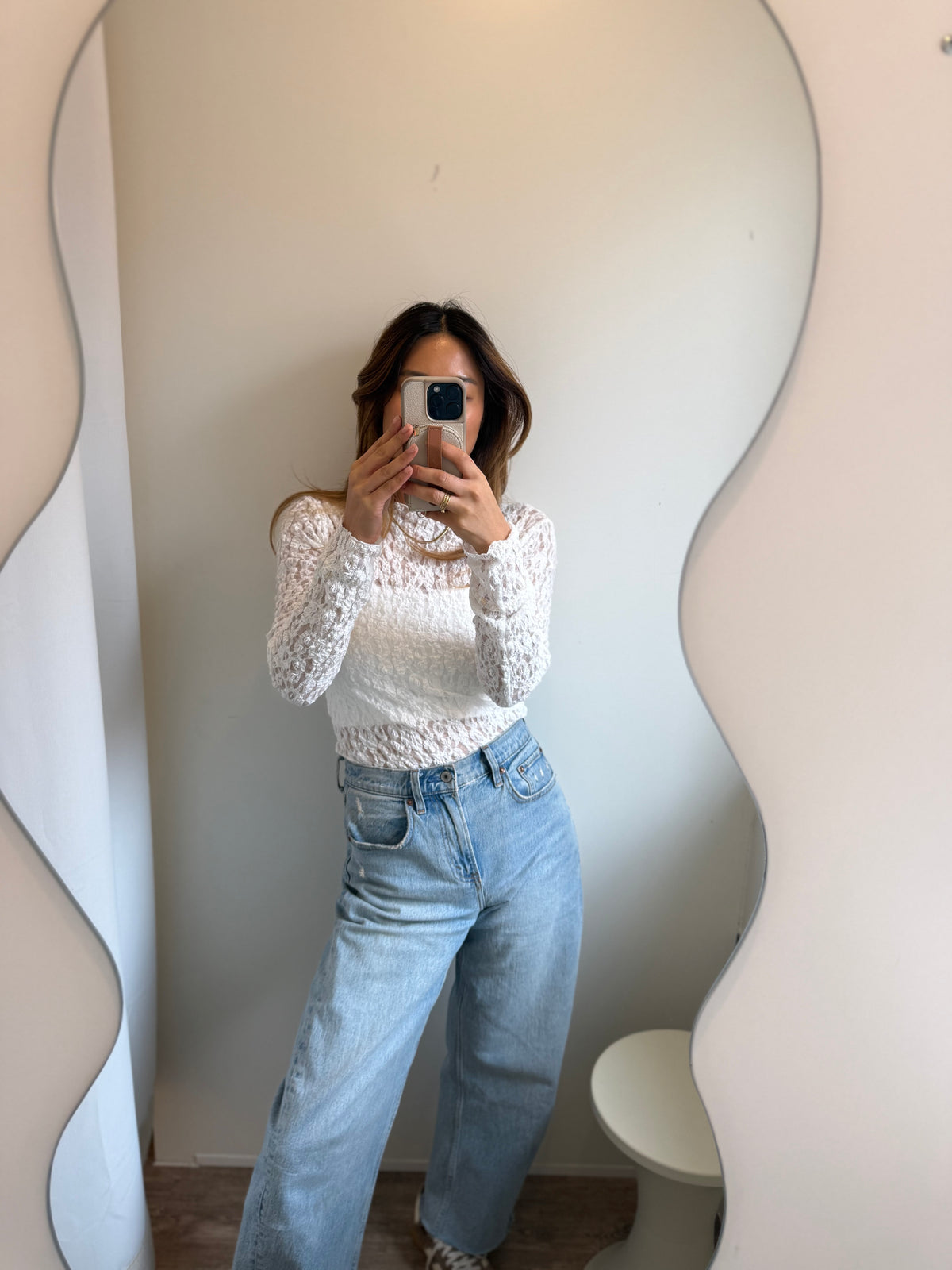 Lace Top weiß