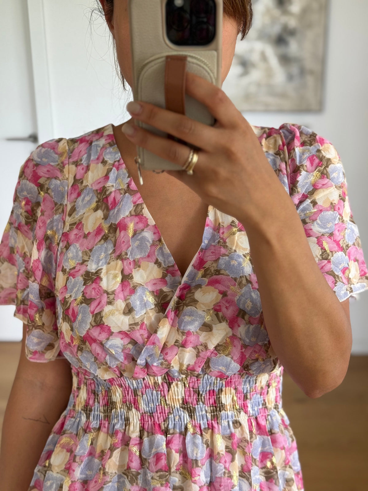 Flower Kleid kurz bloom