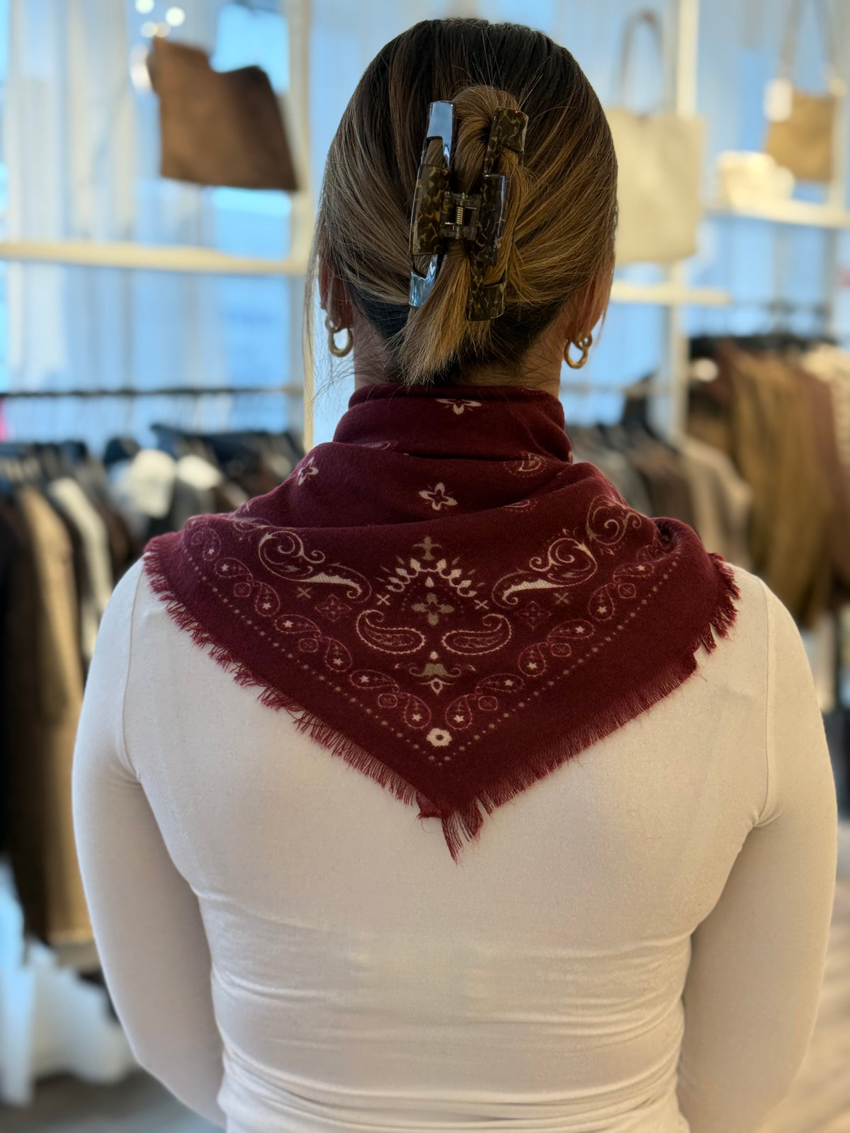 Paisley Halstuch Bordeaux