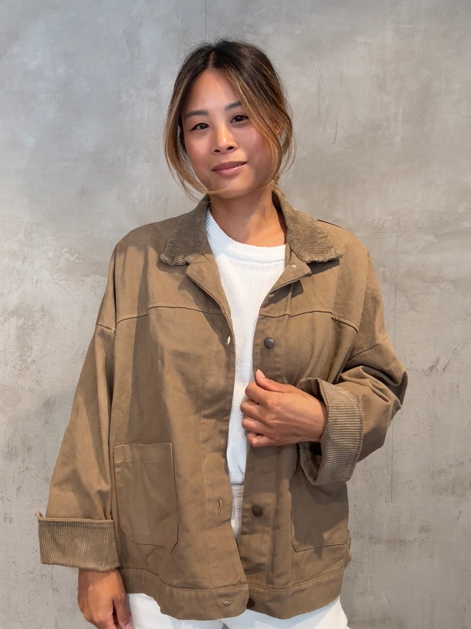 Casual Shacket camel