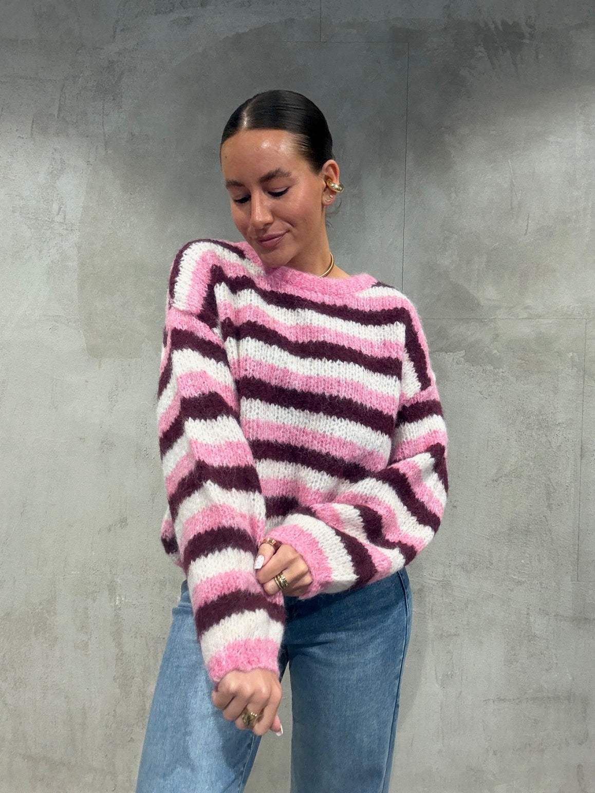 Berry Cloud Knit
