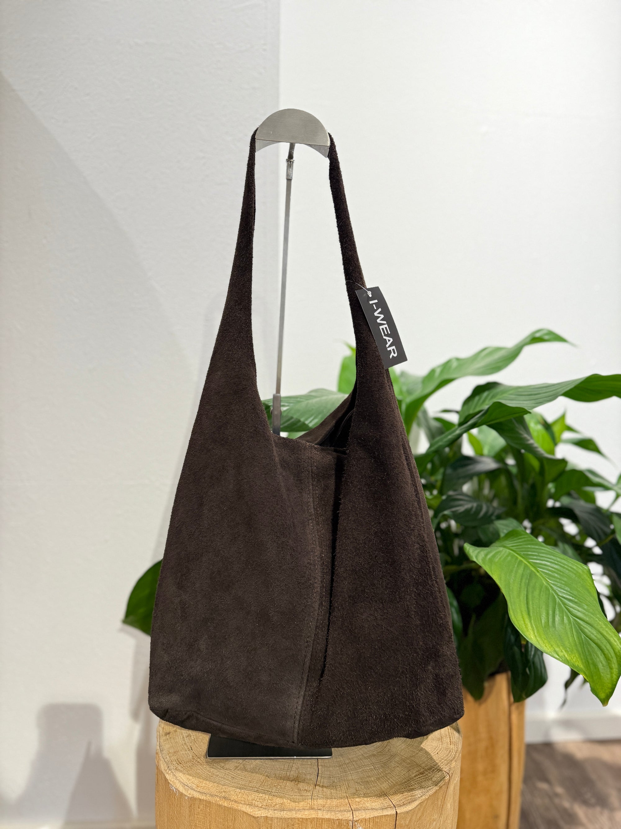 Wildledertasche chocolate