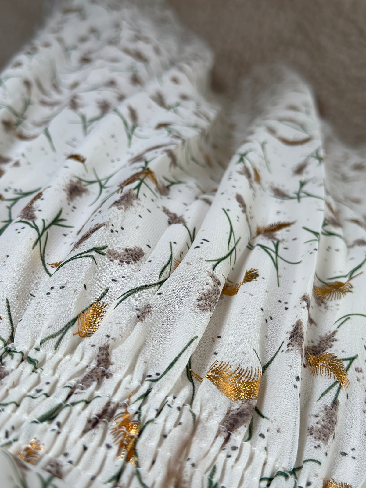 Maxikleid Flower Pampas