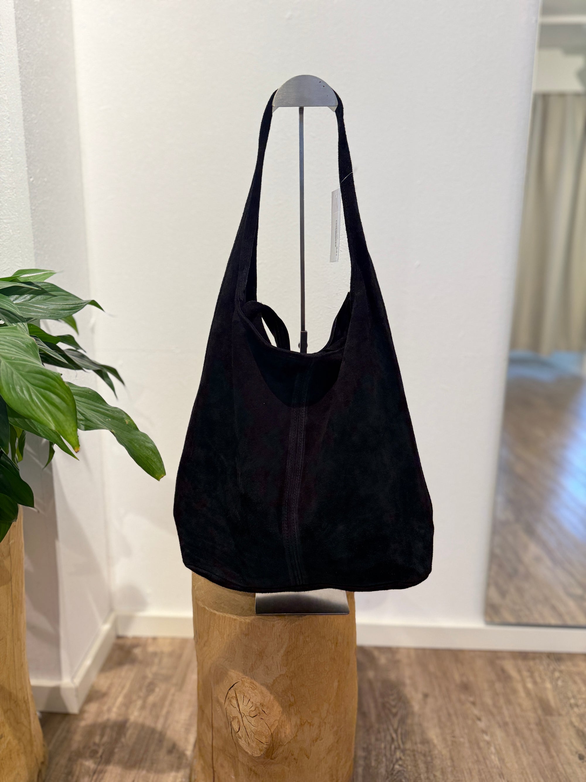 Wildledertasche schwarz