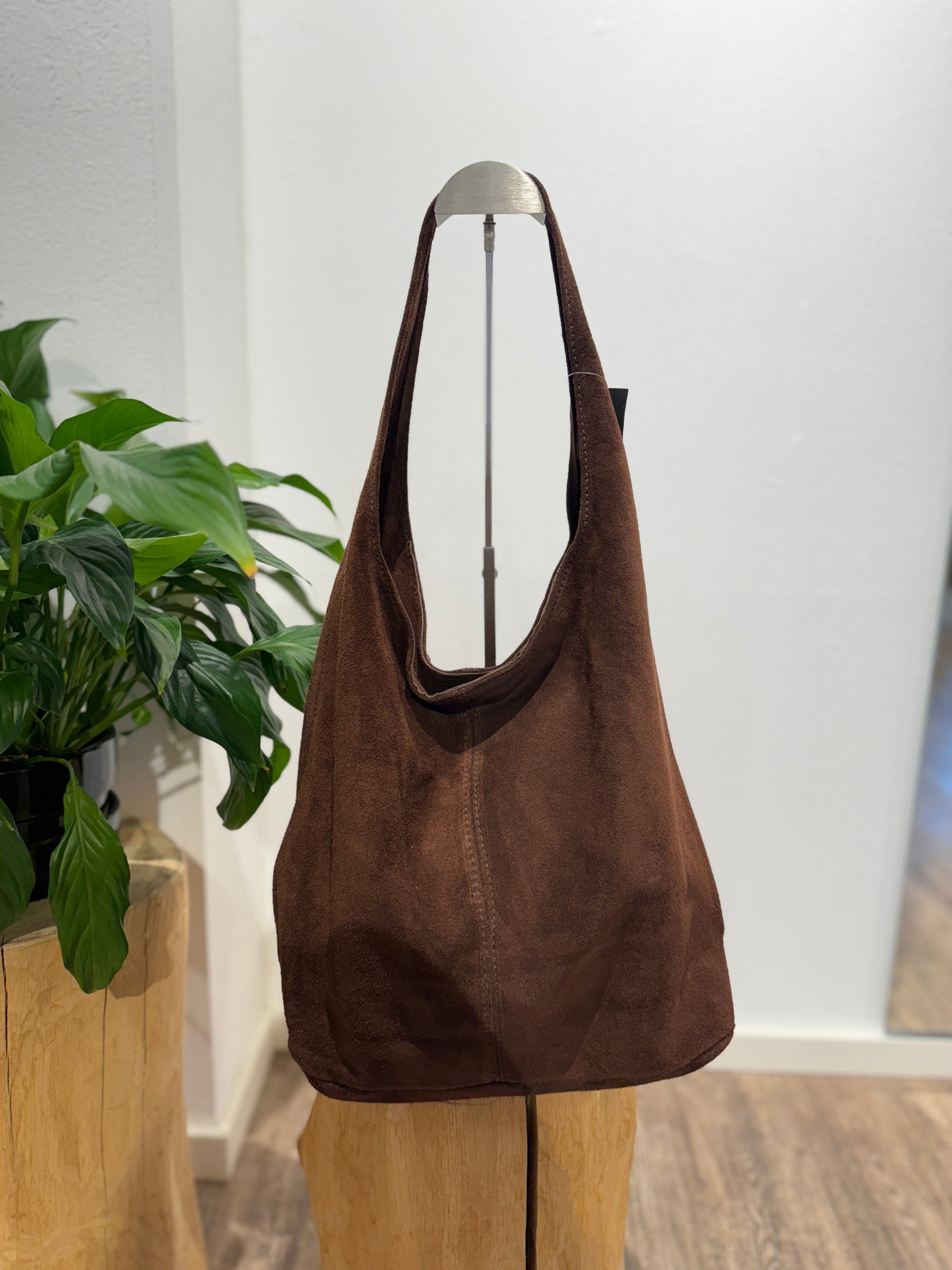 Wildledertasche teddybrown