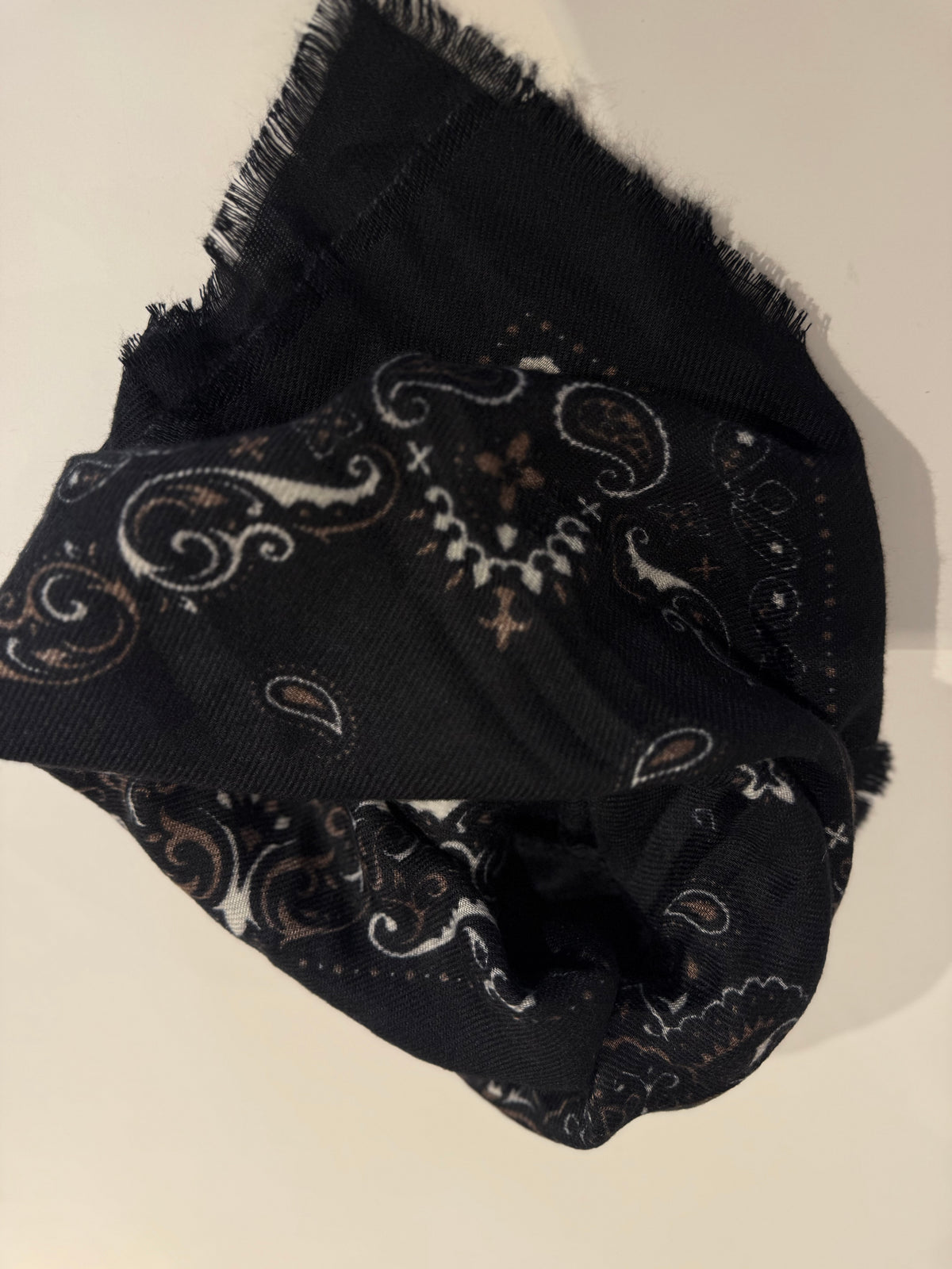 Paisley Halstuch Schwarz