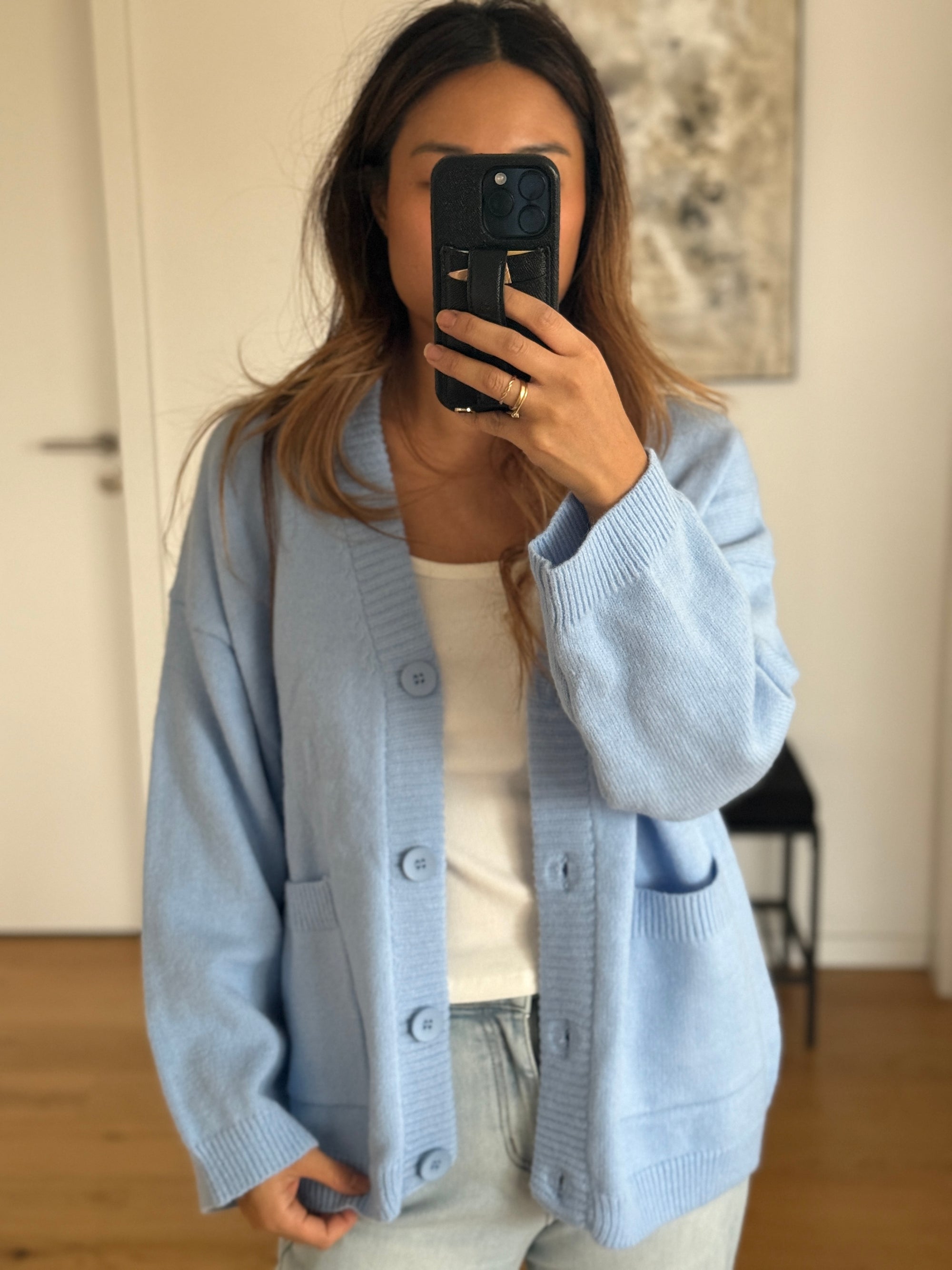 Cardigan hellblau