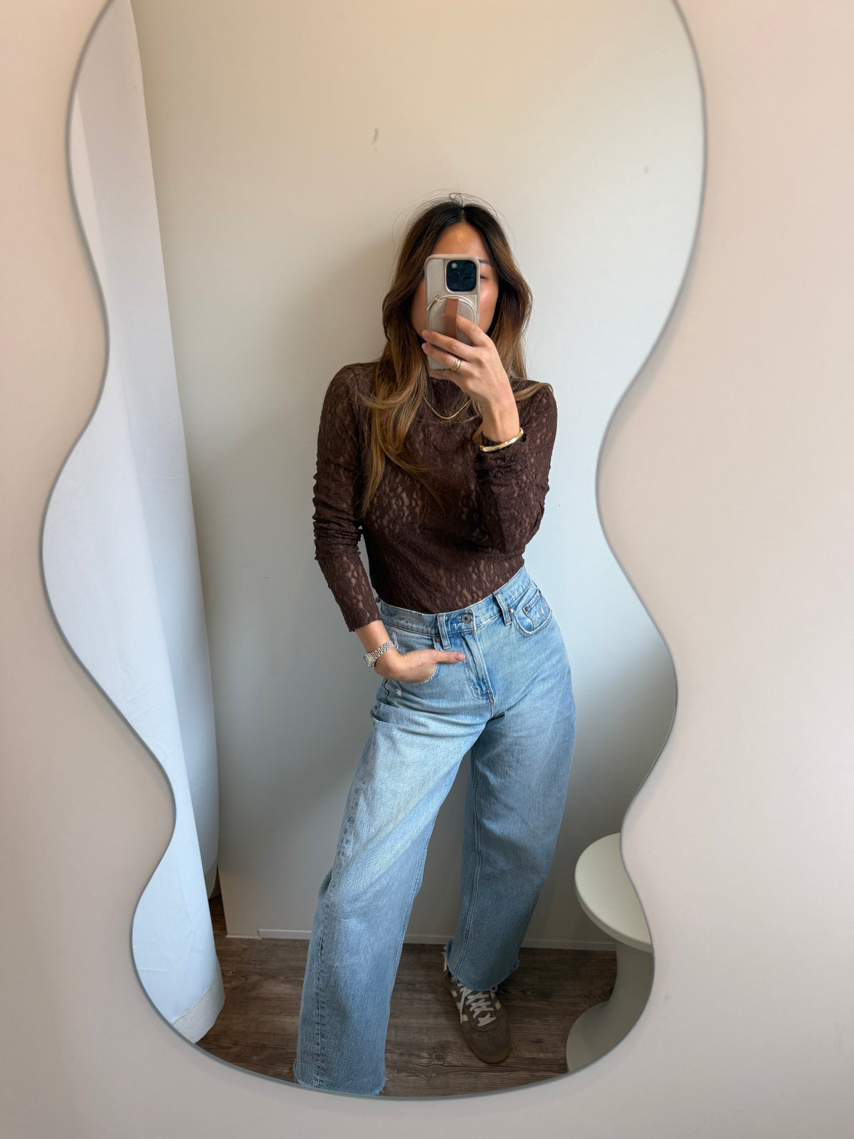 Lace Top brown