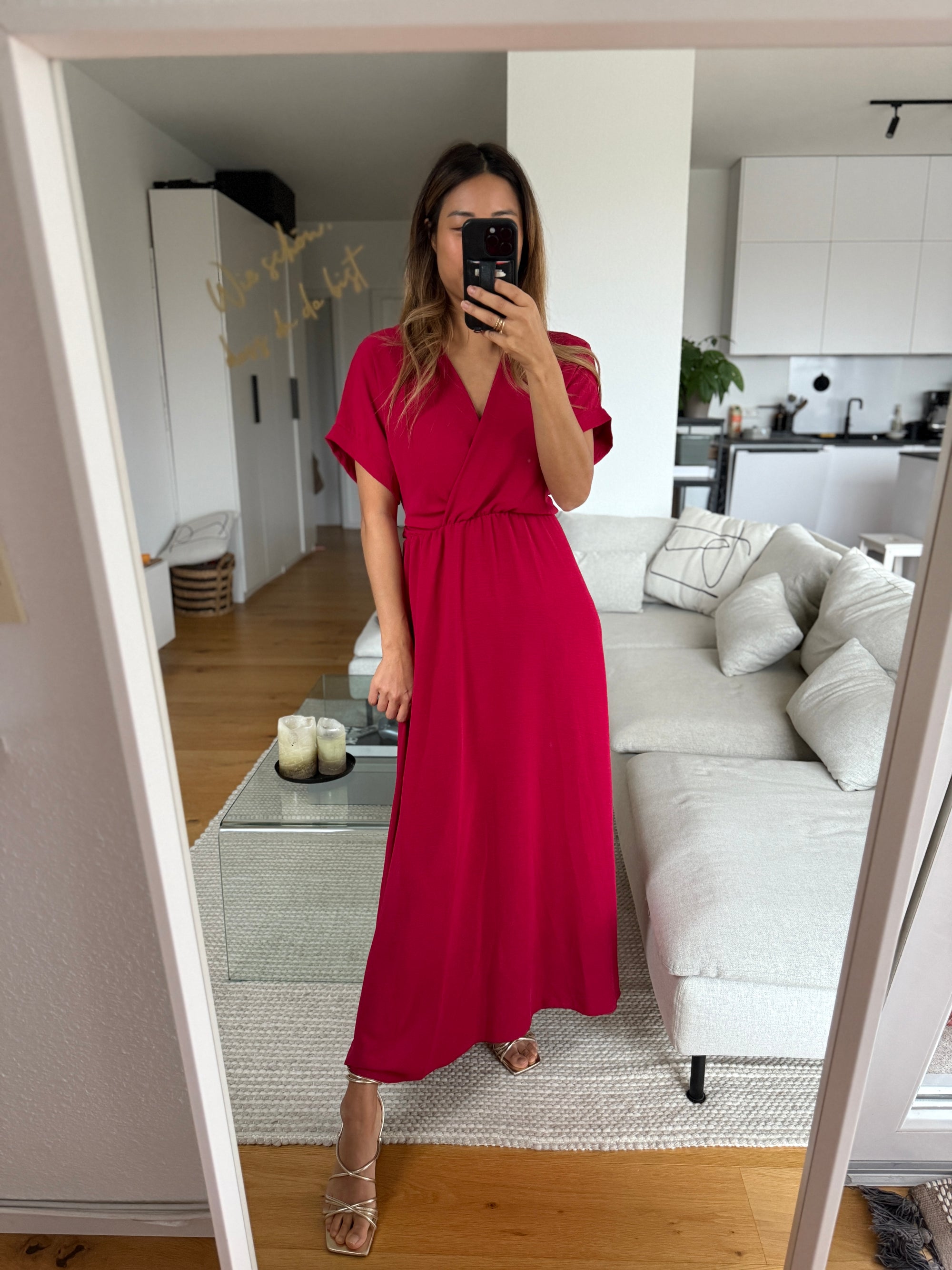 Wow-Kleid rot