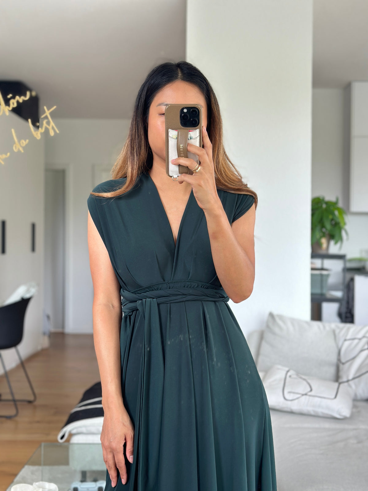 Multiway Kleid tannengrün