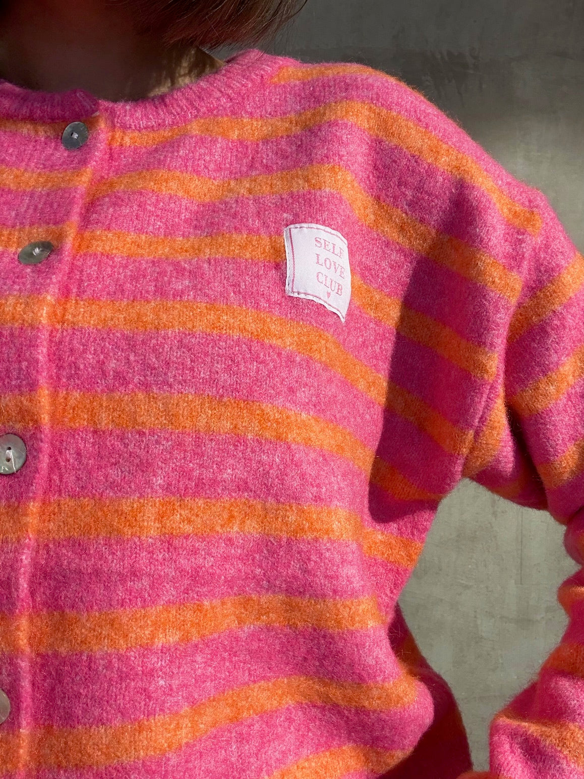 Self Love Cardigan orange/ pink