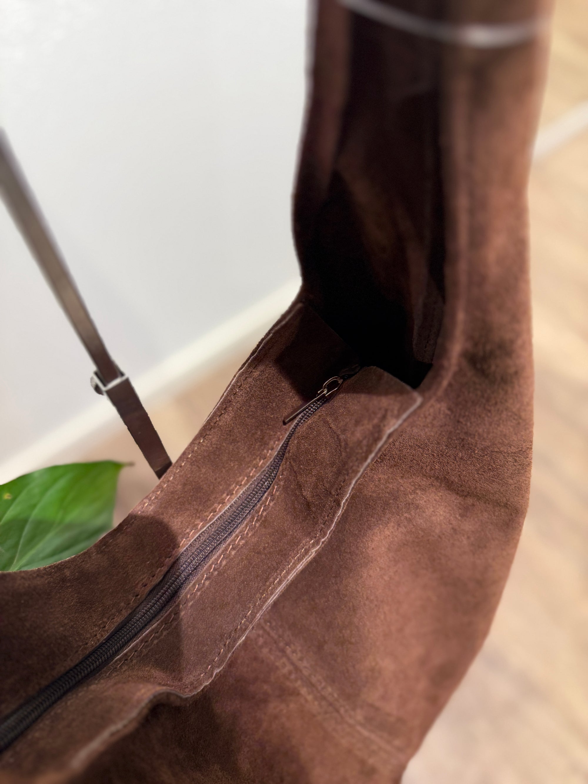 Wildledertasche teddybrown