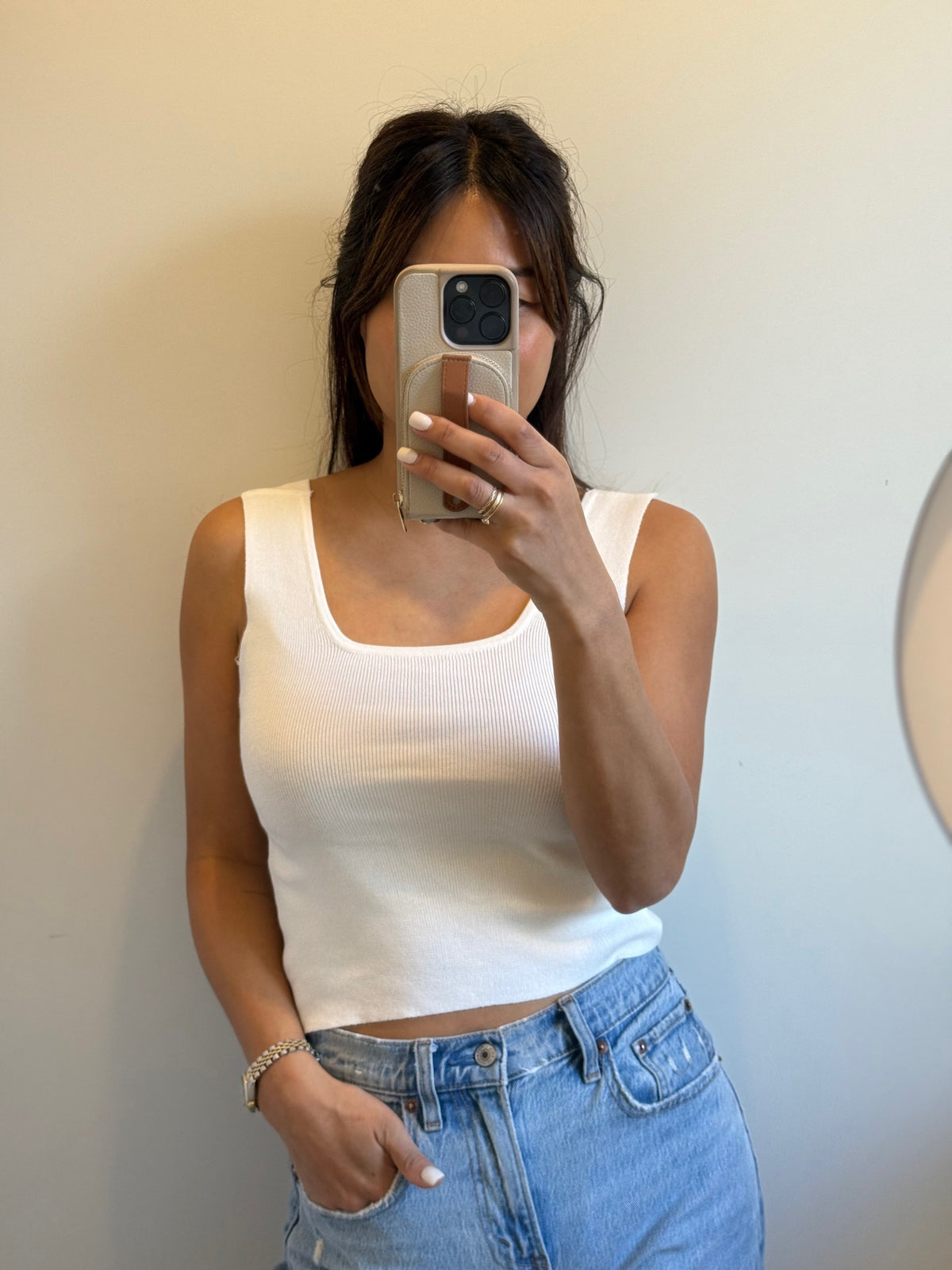 Knoten Top white