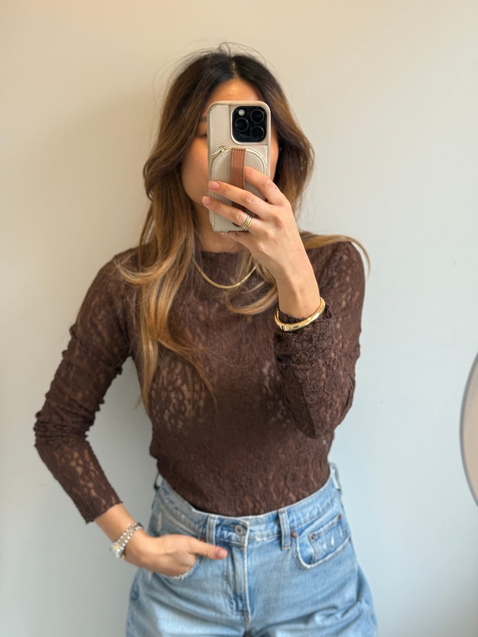 Lace Top brown