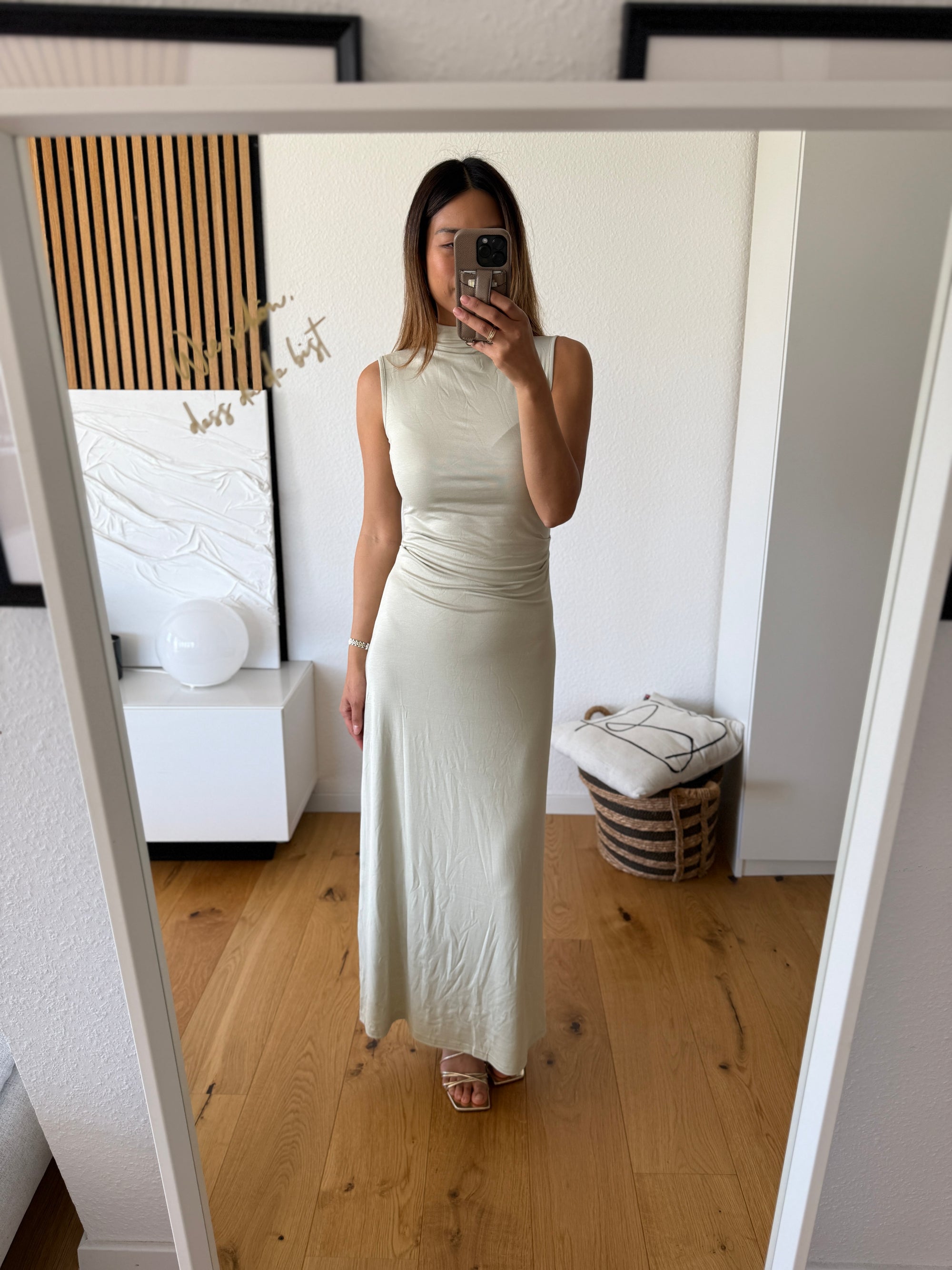 Highneck Kleid mint