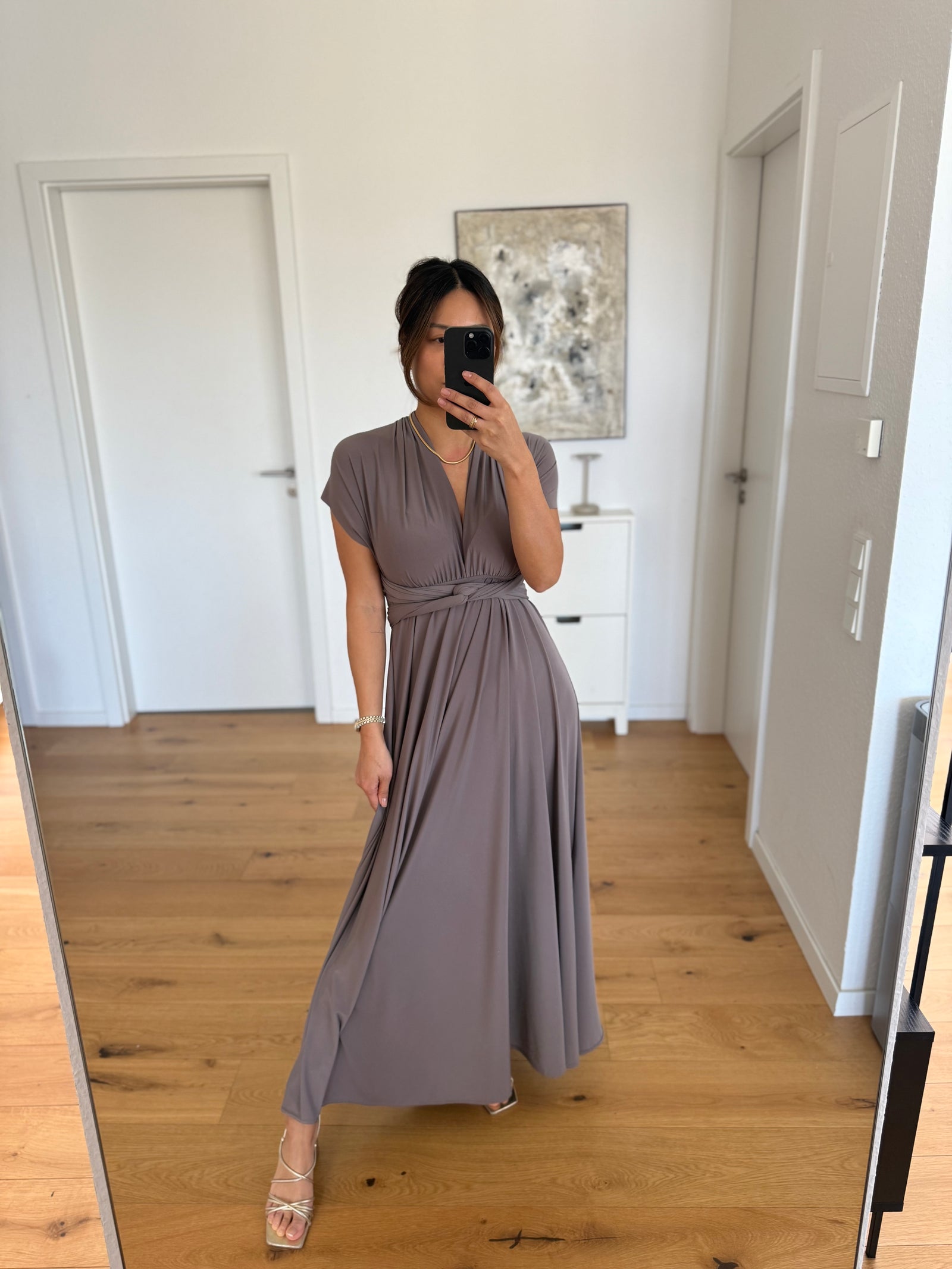Multiwaykleid Taupe