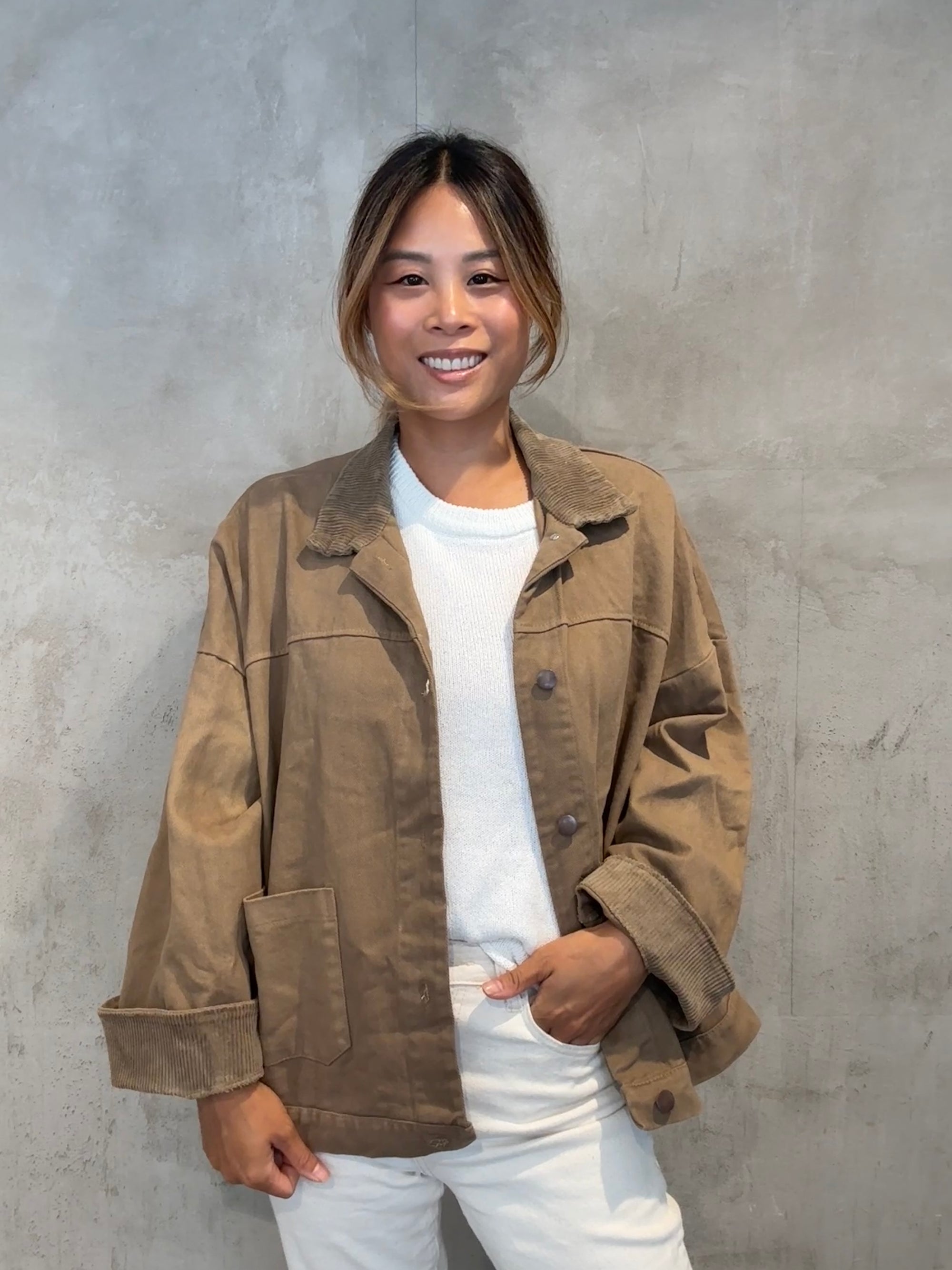 Casual Shacket camel