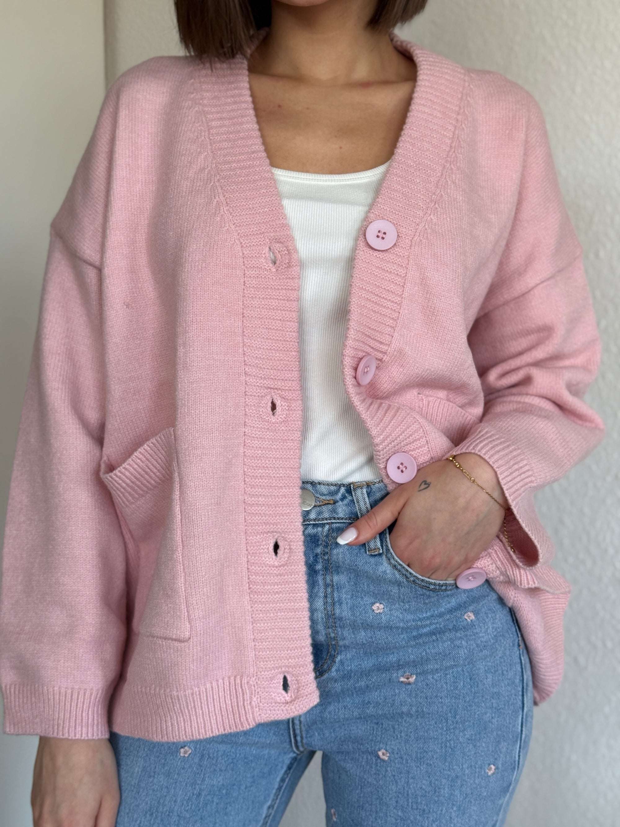 Cardigan rosa