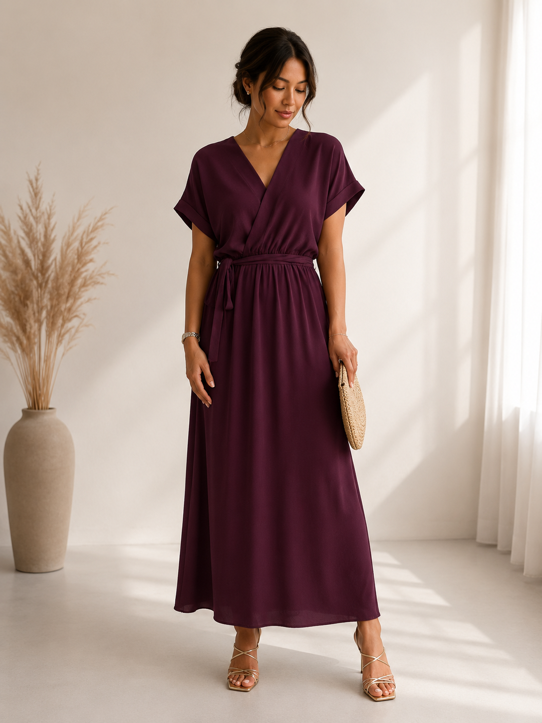 Wow Kleid Bordeaux