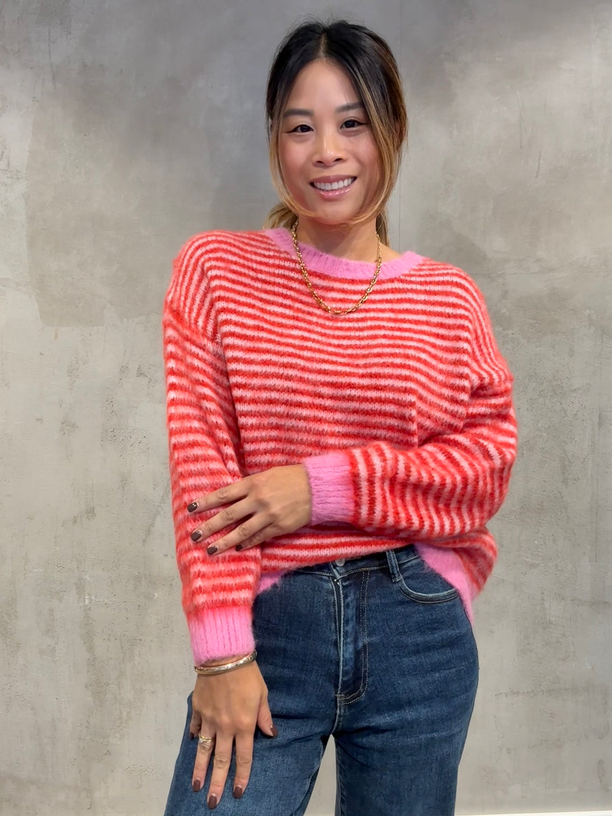 Softy Pullover orange rose