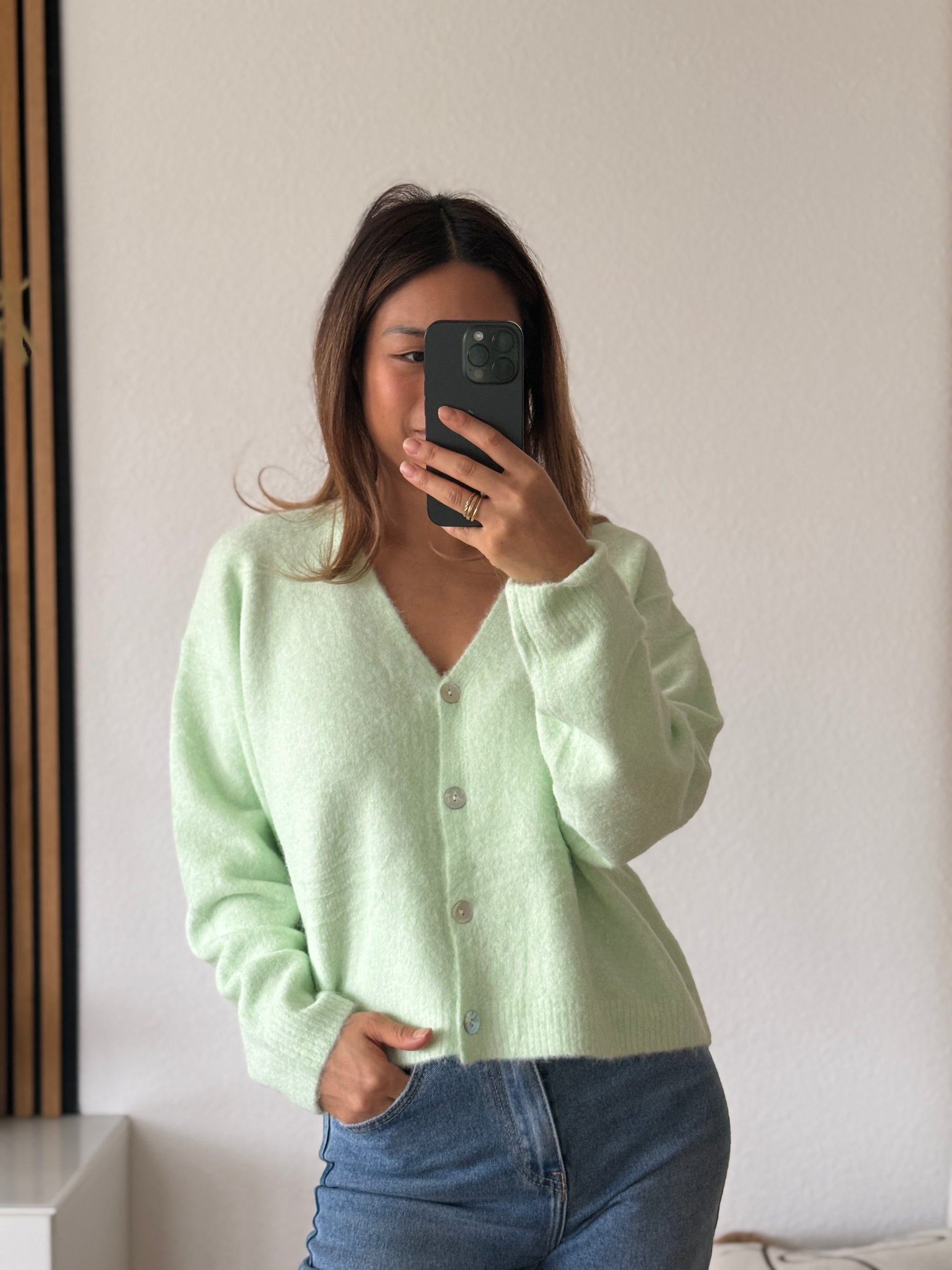 Softy Strickjacke mint