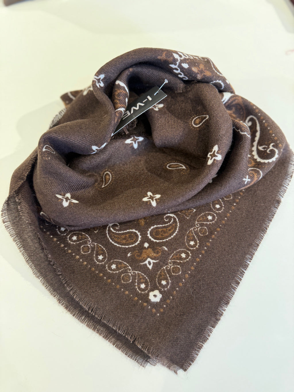 Paisley Halstuch braun