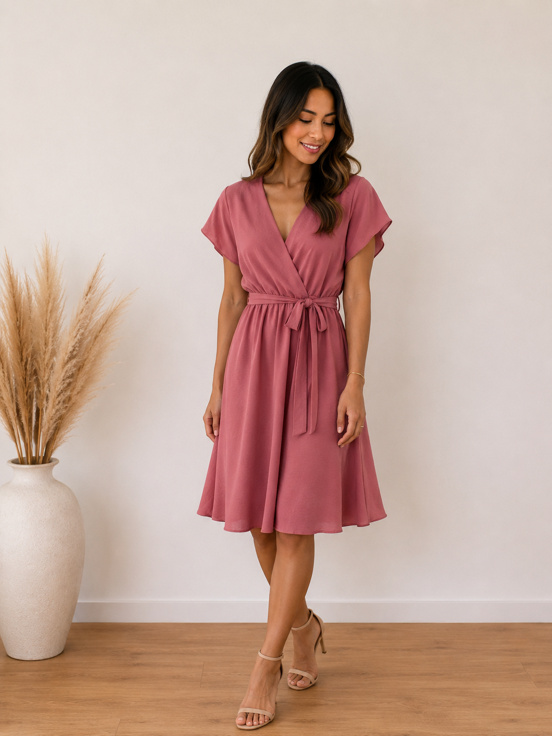Cutie Kleid kurz altrosa