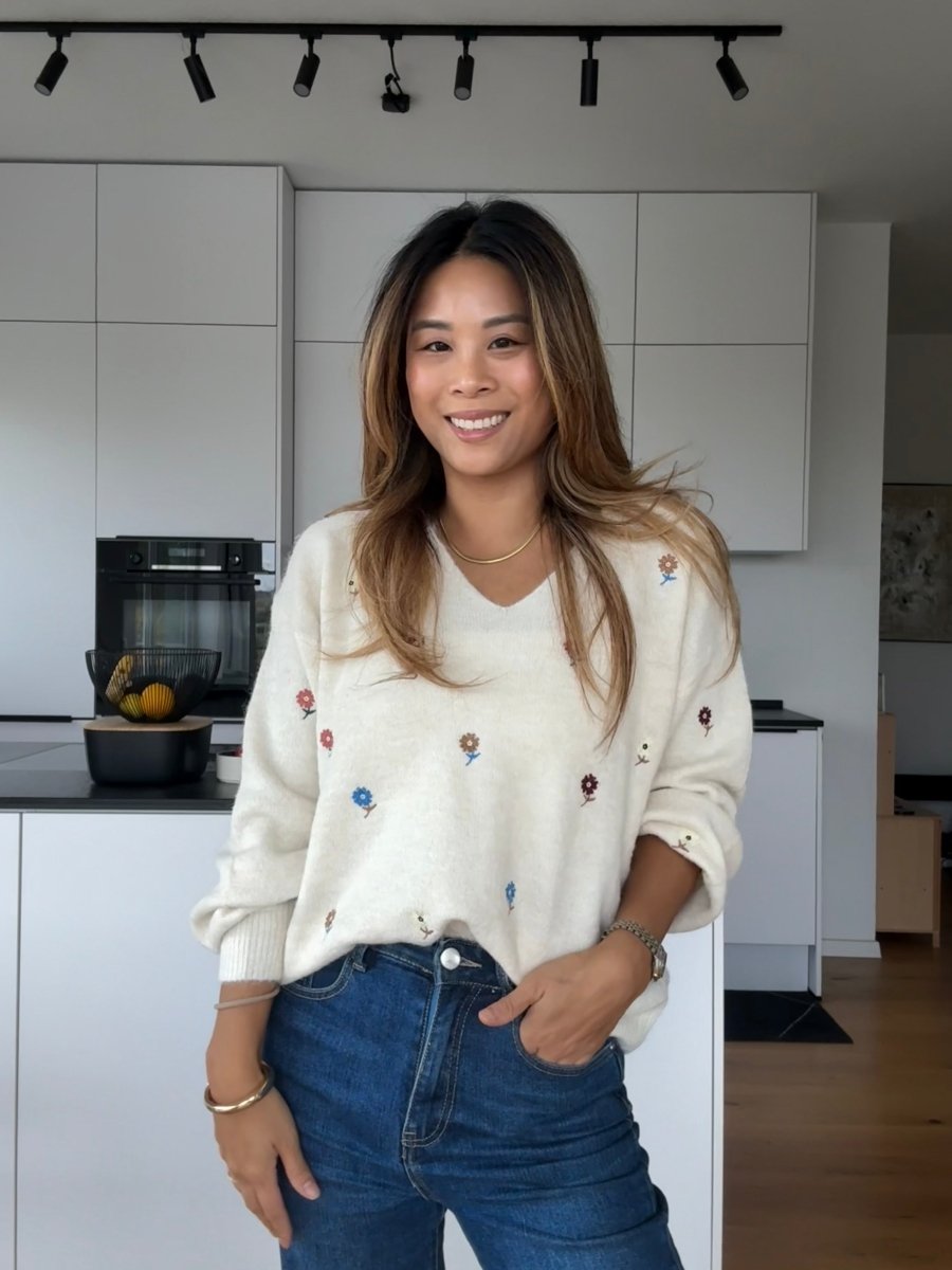 Flower Pullover cream - I - Wear Mode GmbH