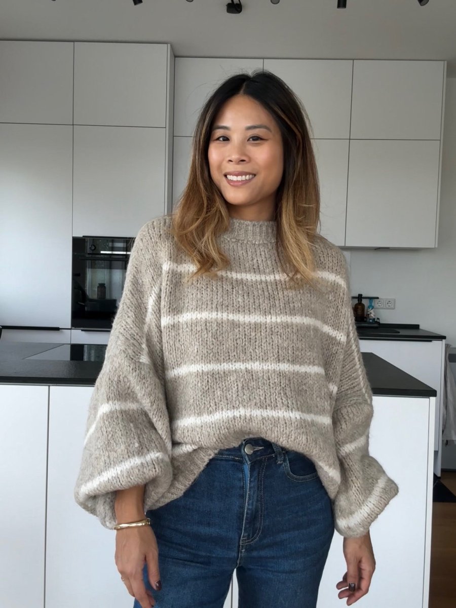 Stripe Pullover Schlamm - I - Wear Mode GmbH