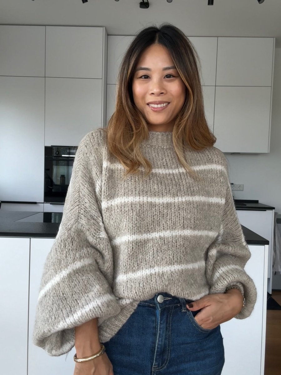 Stripe Pullover Schlamm - I - Wear Mode GmbH