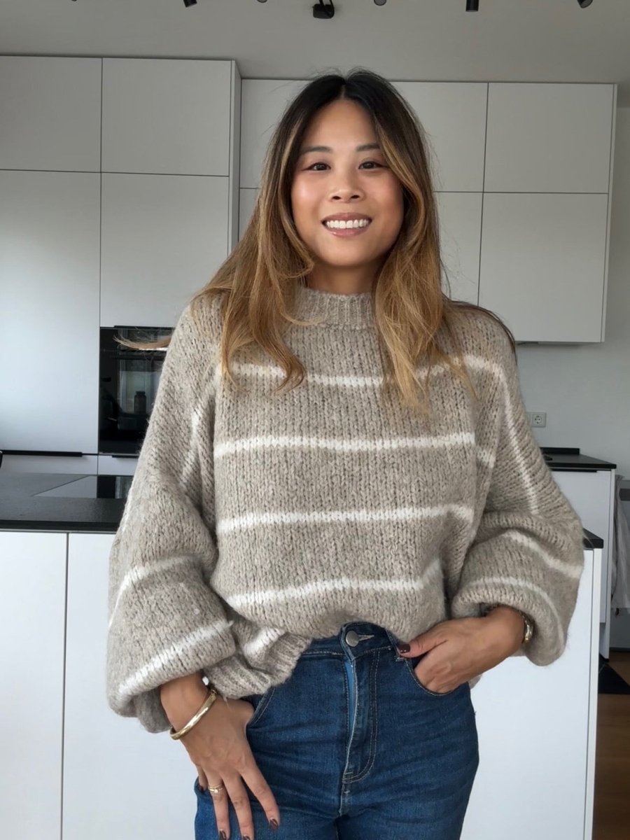 Stripe Pullover Schlamm - I - Wear Mode GmbH